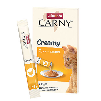 Animonda Carny Snack Tavuklu Taurin İlaveli Krem Kedi Atıştırmalığı 6x15g