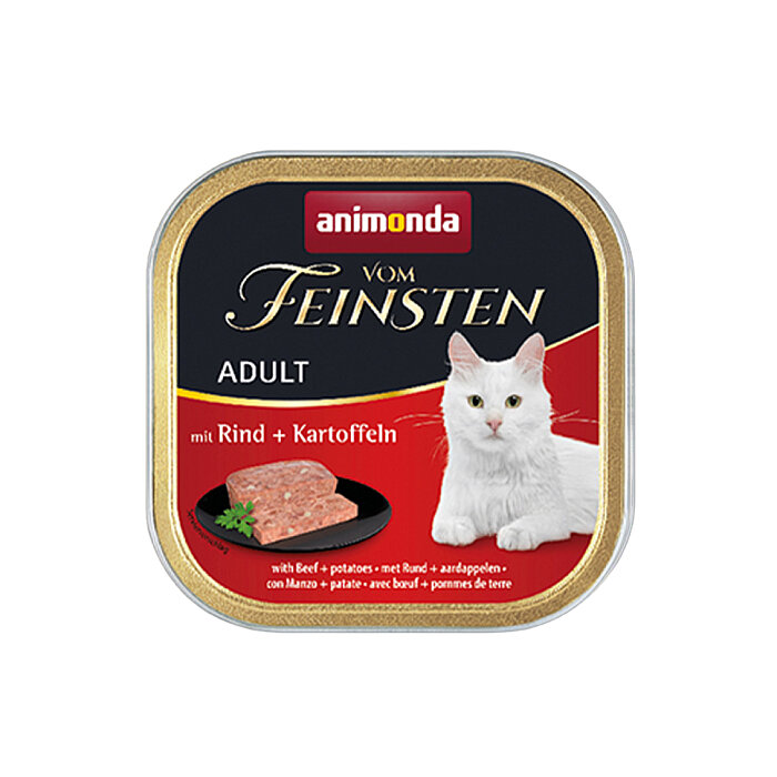 Animonda Vom Feinsten Biftekli ve Patatesli Yetişkin Kedi Konservesi 100g - 1