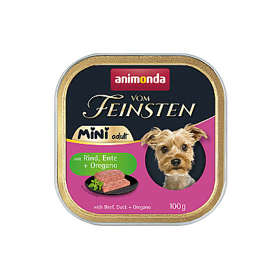 Animonda Vom Feinsten Dana ve Ördek Etli Yetişkin Mini Irk Köpek Konservesi 100g