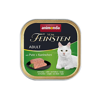 Animonda Vom Feinsten Hindili ve Tavşanlı Yetişkin Kedi Konservesi 100g