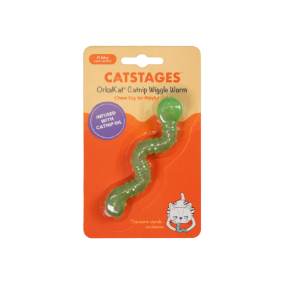 Catstages OrkaKat Catnipli Kedi Solucan Oyuncak (1)