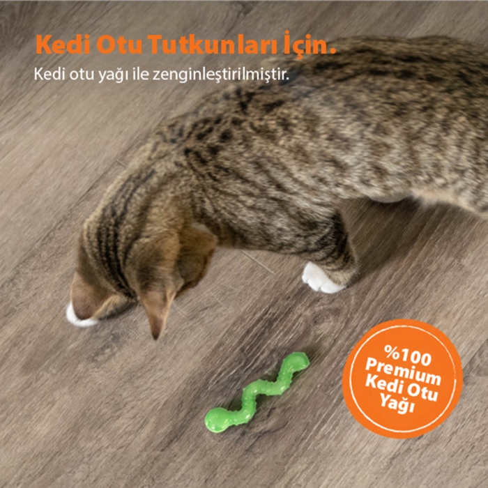 Catstages OrkaKat Catnipli Kedi Solucan Oyuncak - 5