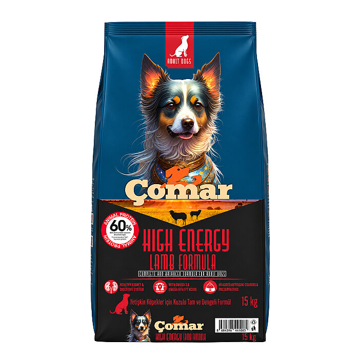 Çomar Yetişkin Kuru Köpek Maması Kuzulu 15 Kg - 1