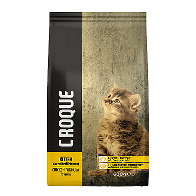 Croque Yavru Kuru Kedi Maması (Kitten) Tavuk Etli 1,5KG (30/12)