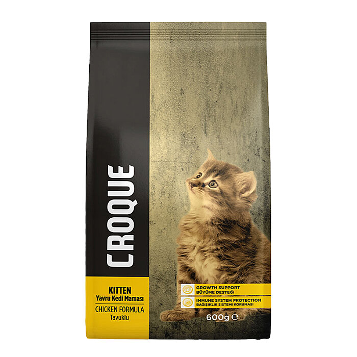 Croque Yavru Kuru Kedi Maması (Kitten) Tavuk Etli 600GR - 1
