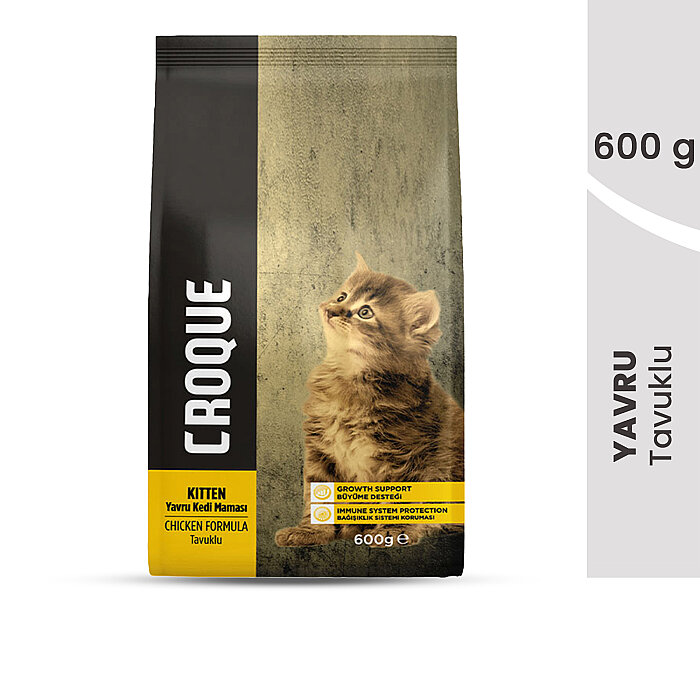 Croque Yavru Kuru Kedi Maması (Kitten) Tavuk Etli 600GR - 2