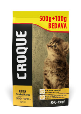 Yavru Kuru Kedi Maması (Kitten) Tavuk Etli 500+100GR