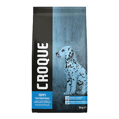 Croque Yavru Kuru Köpek Maması (Puppy) Kuzu Etli 3KG  (22/13)