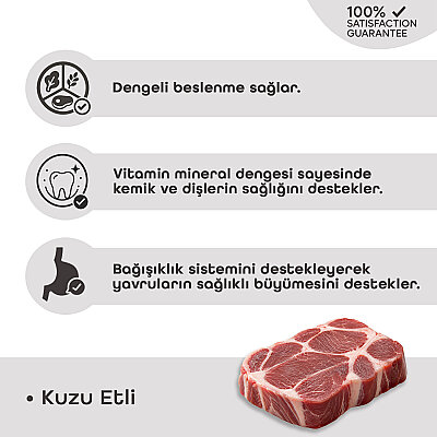Croque Yavru Kuru Köpek Maması (Puppy) Kuzu Etli 3KG (22/13) - 3