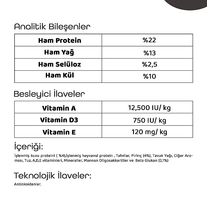 Croque Yavru Kuru Köpek Maması (Puppy) Kuzu Etli 3KG (22/13) - 5