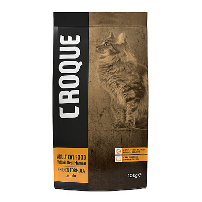 Croque Yetişkin Kuru Kedi Maması (Adult Cat) Tavuk Etli 10KG