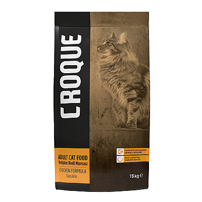 Croque Yetişkin Kuru Kedi Maması (Adult Cat) Tavuk Etli 15KG