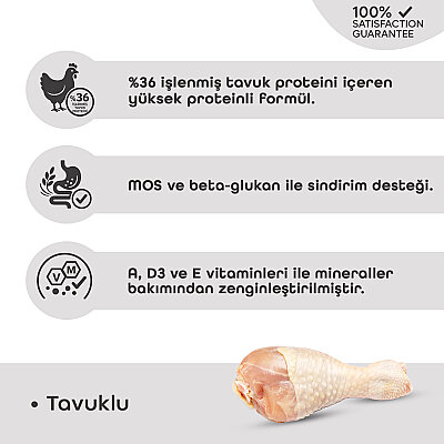 Econature Plus Kısırlaştırılmış Kuru Kedi Maması (Sterilised) Tavuk Etli - 15 Kg - 3