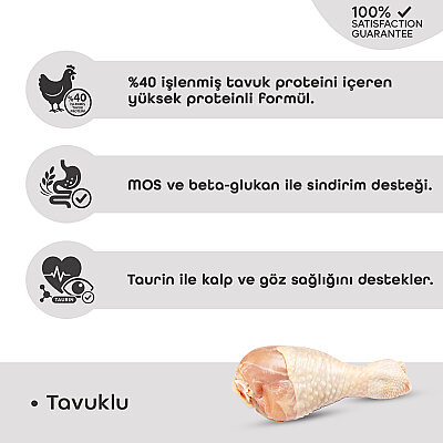 Econature Plus Yavru Kuru Kedi Maması (Kitten) - Tavuk Etli - 15 Kg - 3