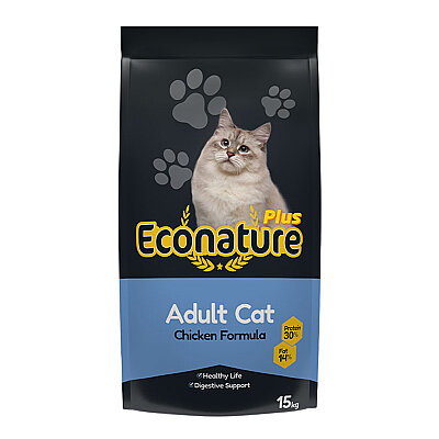 Econature Plus Yetişkin Kuru Kedi Maması (Adult Cat) Tavuk Etli - 15 Kg