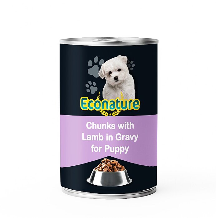 Econature Yavru Yaş Köpek Maması (Puppy) Kuzu Etli 400GR - 1