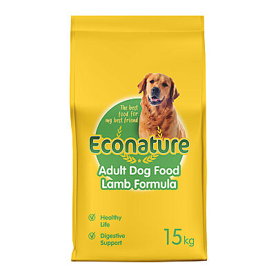 Econature Yetişkin Kuru Köpek Maması (Adult Dog) (Sarı Ambalaj) - Kuzu Etli - 15kg