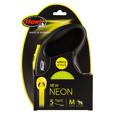 Flexi New Neon M Beden 5MT Şerit Tasma