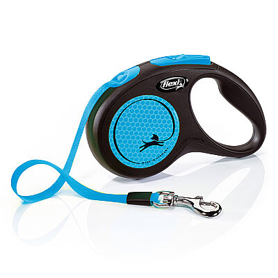 Flexi New Neon S Beden Mavi 5MT Şerit Tasma
