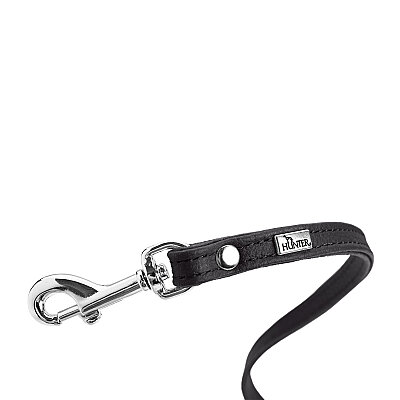 Hunter Köpek Gezdirme Kayışı Nappa Petit Siyah