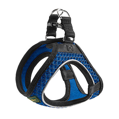 Hunter Köpek Göğüs Tasması Hilo Comfort Mavi Siyah XS-S