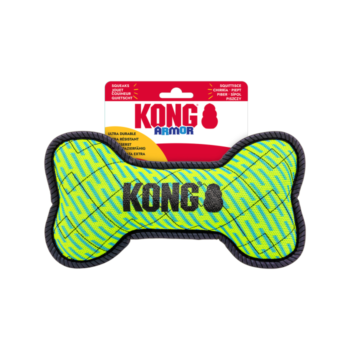 KONG Armor Kemik Pelüş Köpek Oyuncağı S - 1