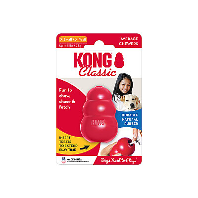 KONG Classic Köpekler için Çok Amaçlı Isırma Oyuncağı XS
