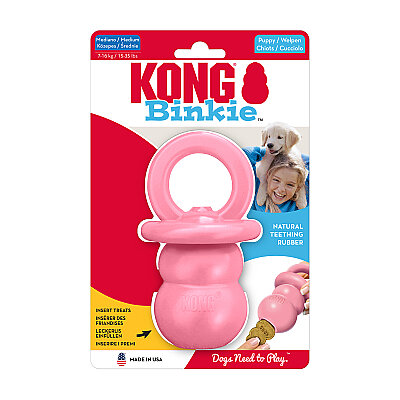 KONG Puppy Binkie Tutma Yeri Olan Yavru Köpek Oyuncağı M