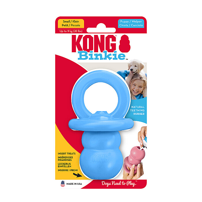 KONG Puppy Binkie Tutma Yeri Olan Yavru Köpek Oyuncağı S - 1
