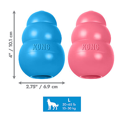 KONG Puppy Yavru Köpekler için Çok Amaçlı Isırma Oyuncağı L (1)