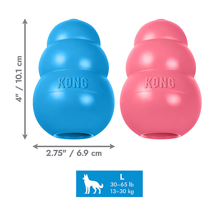 KONG Puppy Yavru Köpekler için Çok Amaçlı Isırma Oyuncağı L - 2