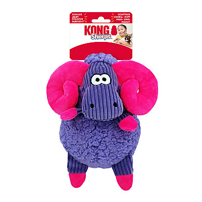 KONG Sherps Sevimli Hipopotam Şeklinde Peluş Köpek Oyuncağı M
