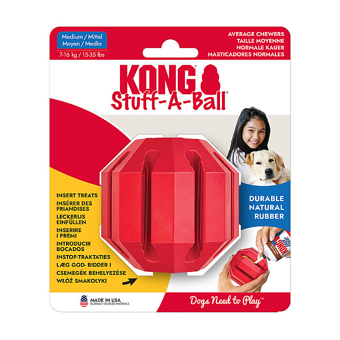 KONG Stuff-A-Ball Çok Amaçlı Köpek Oyuncağı M - 1