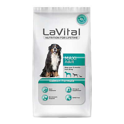 LaVital Büyük Irk Yetişkin Kuru Köpek Maması (Maxi Adult) Somonlu 15 Kg