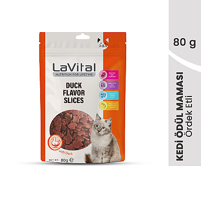 LaVital Kedi Ödül Maması Ördekli 80g