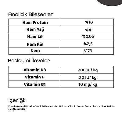 Lavital Tavuklu Kızılcık ve Kadife Çiçekli Sterilised Yetişkin Kedi Konservesi 85GR - 3