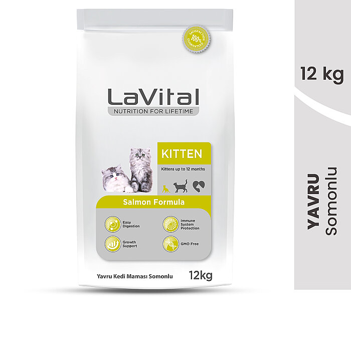 LaVital Yavru Kuru Kedi Maması (Kitten) Somonlu 12KG - 2