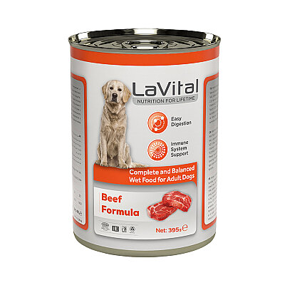 LaVital Yetişkin Yaş Köpek Maması (Adult) Sığır Etli 395 GR