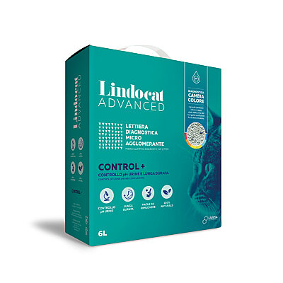 Lindocat Advanced Control+PH Kontrol Hastalık Teşhis Eden Topaklanan Kedi Kumu 6L
