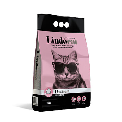 Lindocat Prestige Bebek Pudralı İnce Taneli  Kedi Kumu 10L