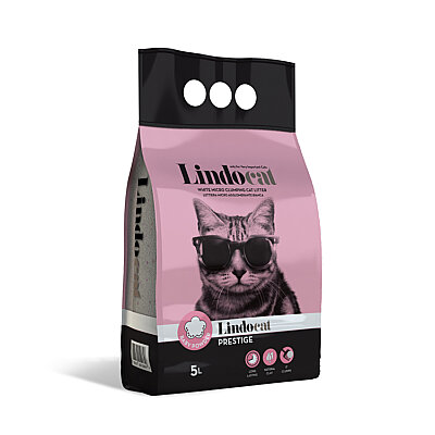 Lindocat Prestige Bebek Pudralı İnce Taneli Kedi Kumu 5L