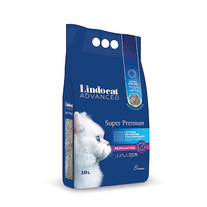 Lindocat Super Premium Extra Güçlü Topaklanan Kokusuz Kedi Kumu 10L - 1