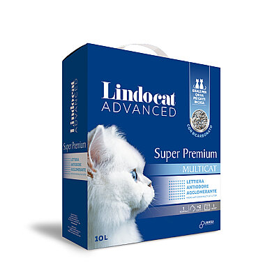 Lindocat Super Premium Multicat Koku Önleyici & Extra Güçlü Topaklanan Kedi Kumu (Kutu) 10L