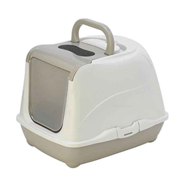 Moderna Flip Kapalı Kedi Tuvaleti Gri - 50CM - 1