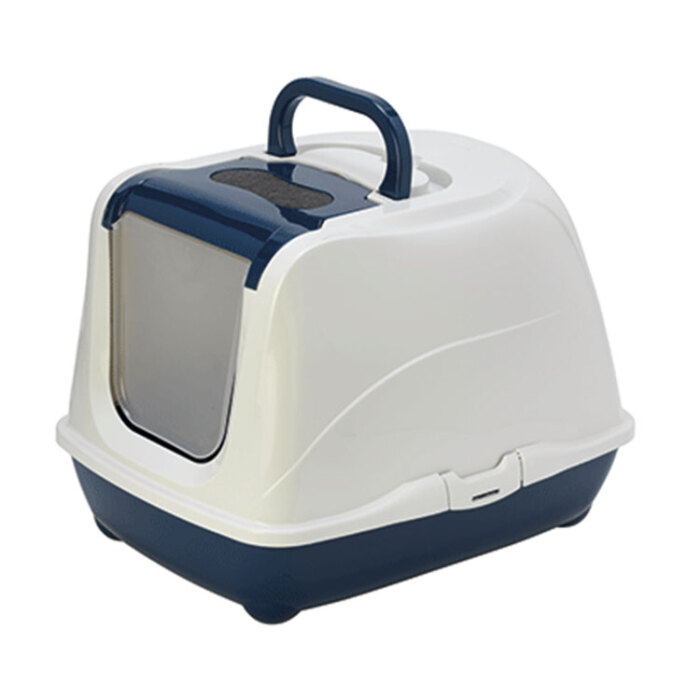 Moderna Flip Kapalı Kedi Tuvaleti Lacivert -57CM - 1