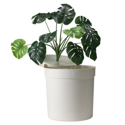 Moderna Hidden Planter Saksı Kapalı Kedi Tuvaleti - Beyaz (1)