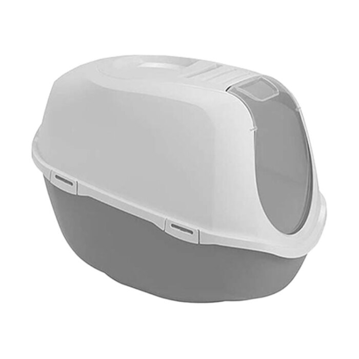 Moderna Mega Smart Kapalı Kedi Tuvaleti - Titanium 65 CM - 1