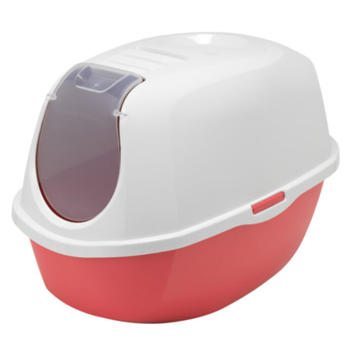 Moderna Smart Kapalı Kedi Tuvaleti - Kırmızı 53 CM - 1
