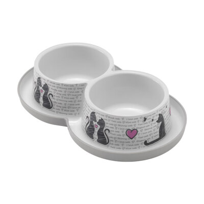 Moderna Trendy Love İkili Mama ve Su Kabı - 2 x 350ML