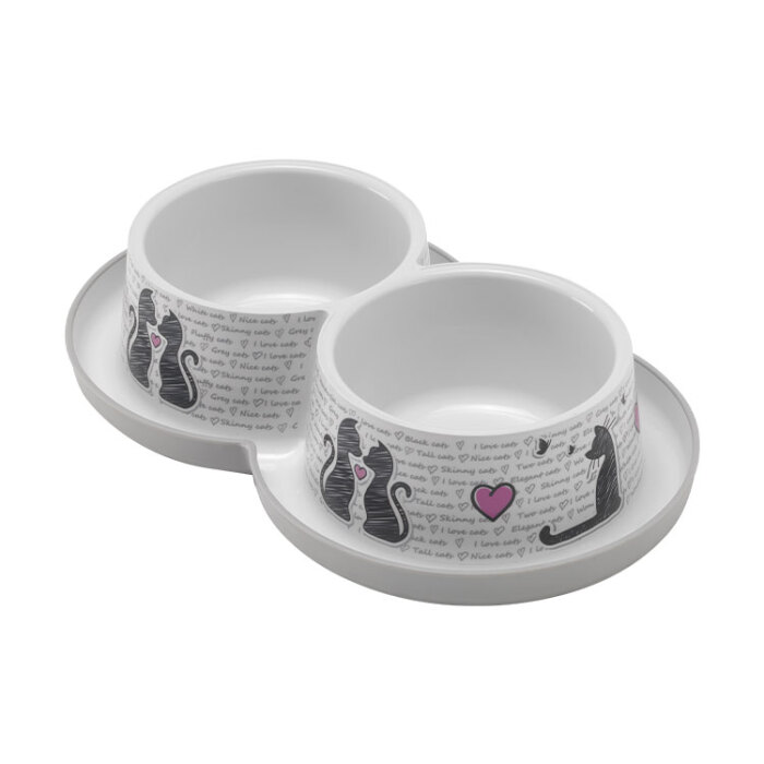 Moderna Trendy Love İkili Mama ve Su Kabı - 2 x 350ML - 1
